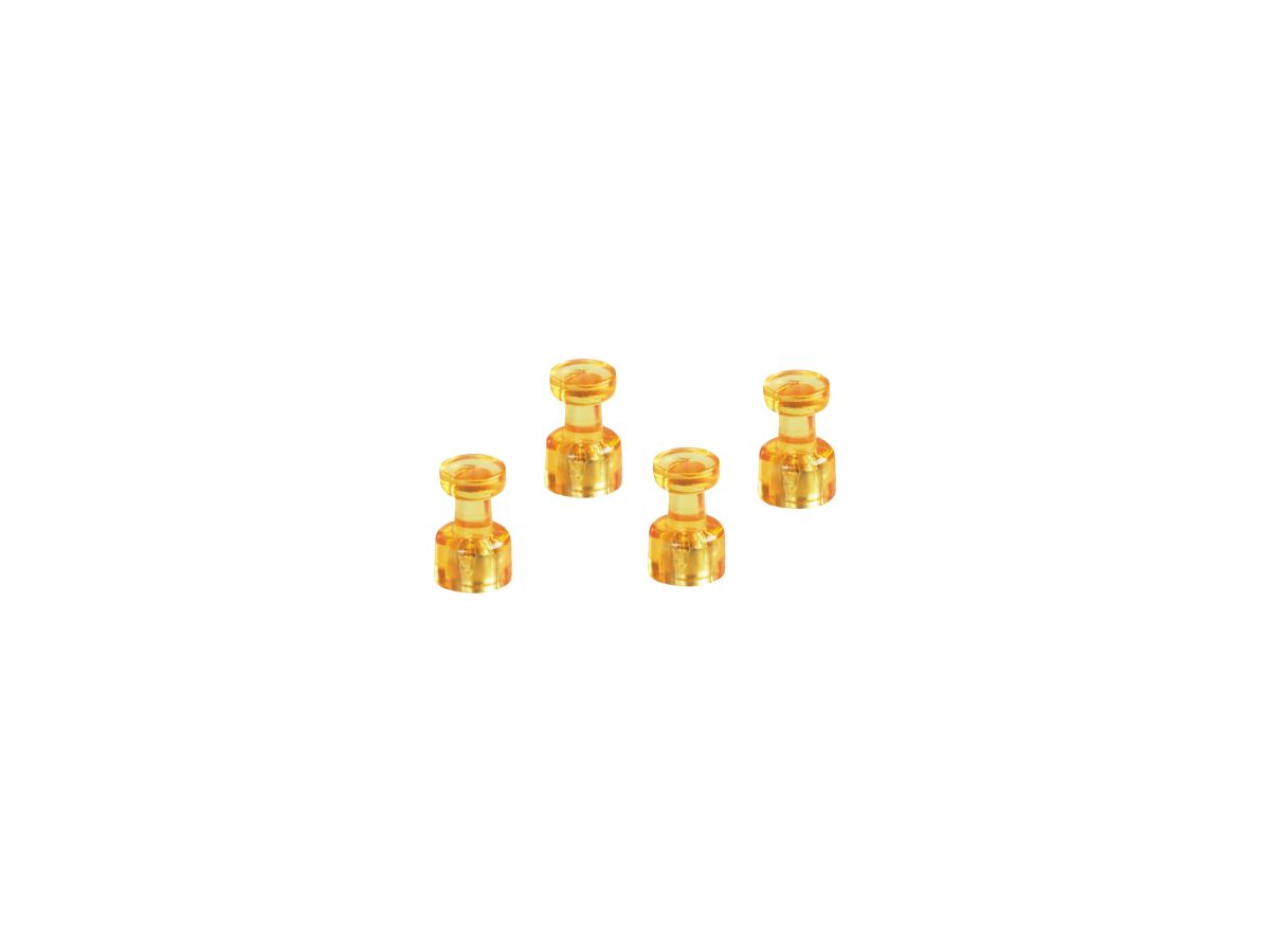 magnetoplan Magnet Memohalter 1666144 18mm orange 4 St./Pack
