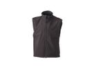 JN Mens Softshell Vest JN136 95%PES/5%EL, black, Größe 3XL