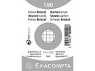 Exacompta Karteikarte 10200SE DIN A7 kariert weiß 100 St./Pack.
