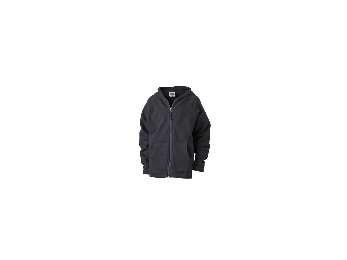 JN Hooded Jacket Junior JN059K 100%BW, black, Größe M