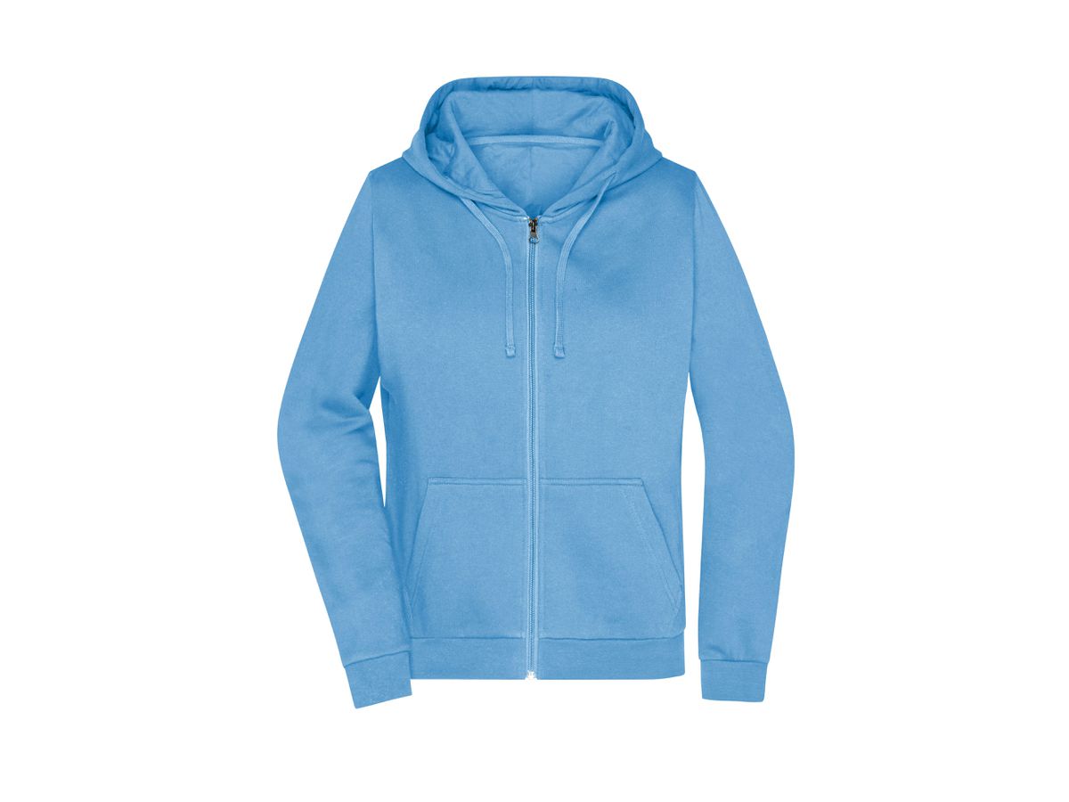 JN Promo Zip Hoody Lady JN755 80%BW/20%PES sky-blue Gr. XS