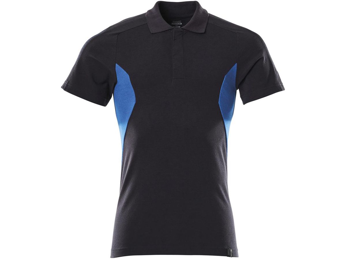 MASCOT Accelerate Polo-Shirt Gr. M schwarzblau/azurblau 18383-961