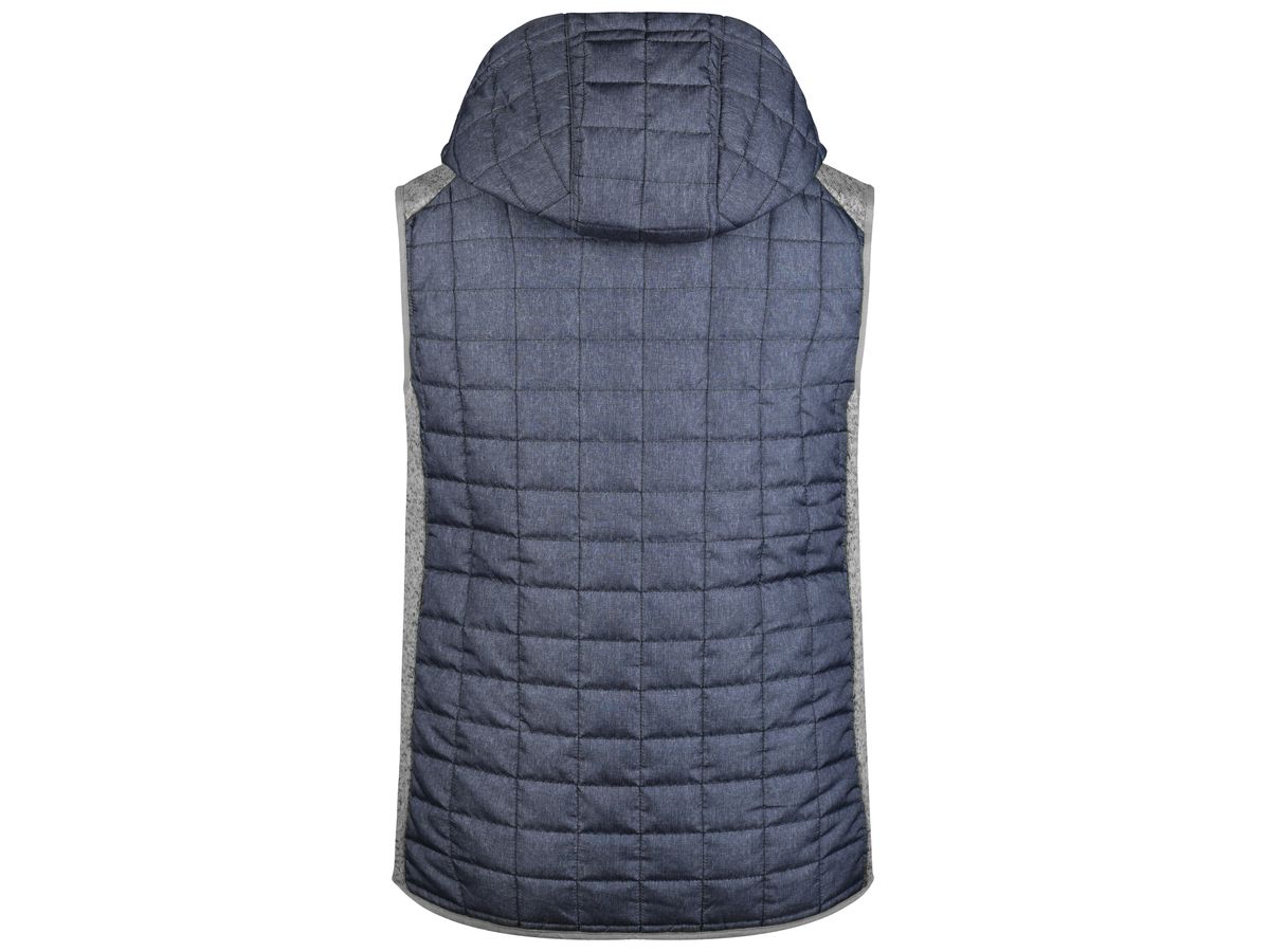 JN Men's Knitted Hybrid Vest JN768 light-mel./anthr.-mel., Größe S