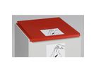 Deckel rot für Kunststoffcontainer 60 l