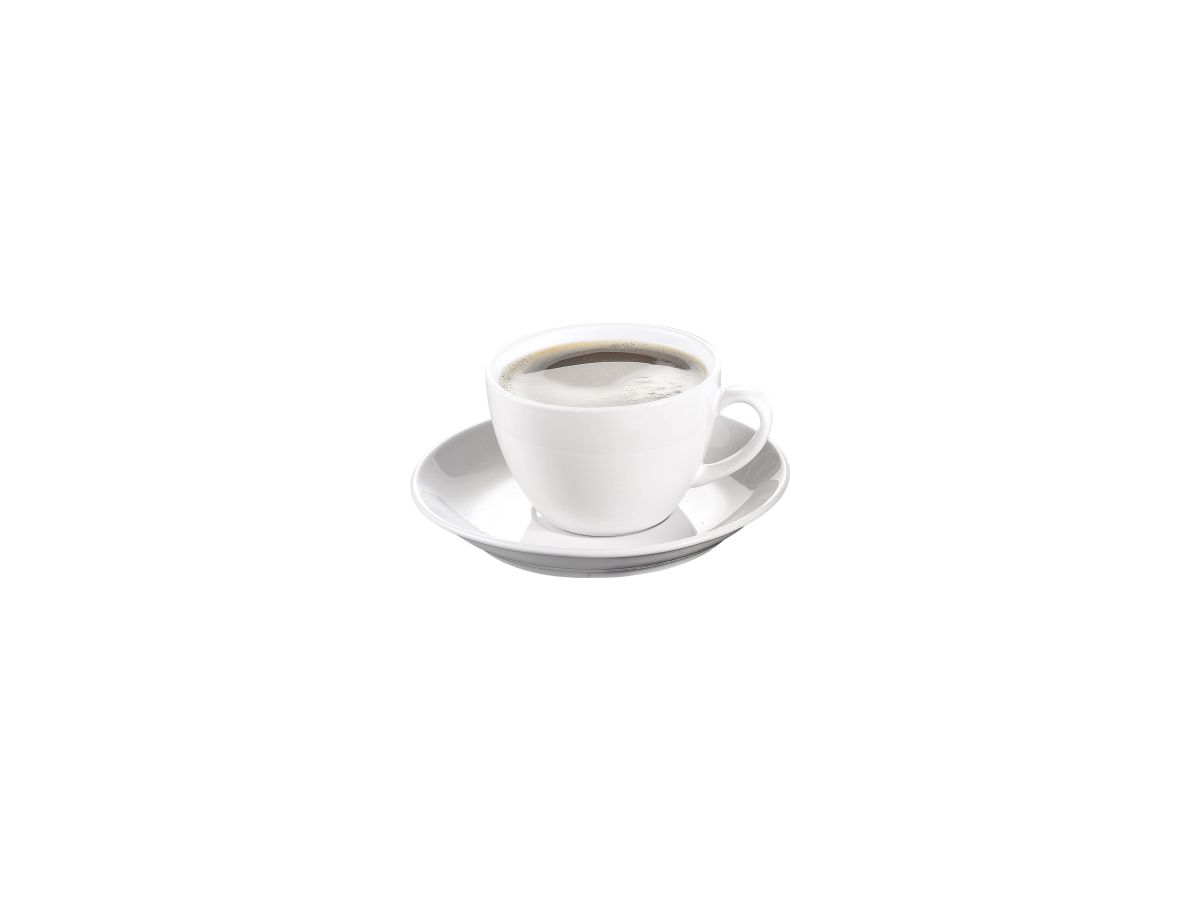 Esmeyer Kaffeetasse Bistro 433-255 Untertasse weiß 6 St./Pack.