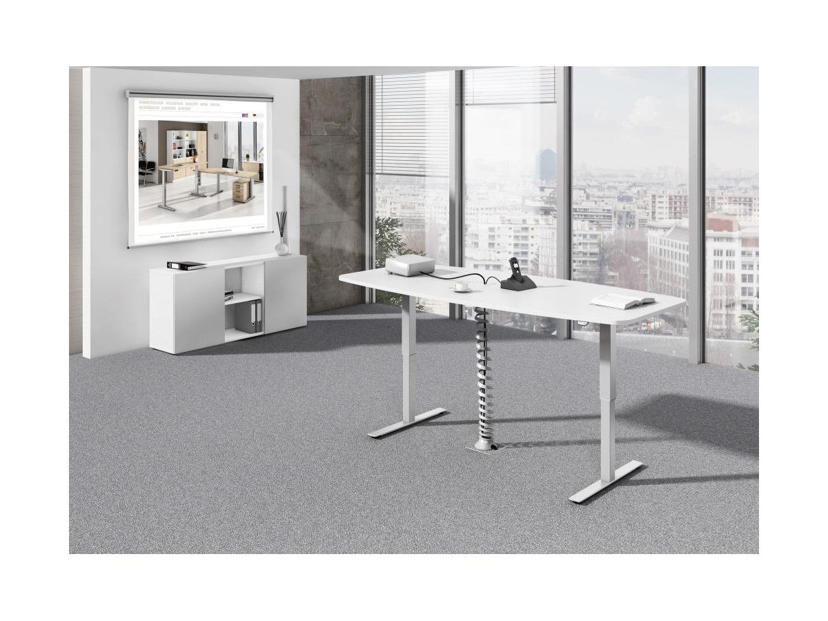 Konferenztisch 220x103 cm Dekor Weiss