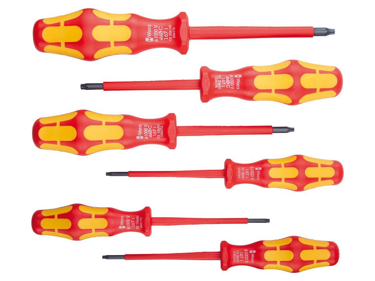 WERA 167 i/6 Schraubendrehersatz Kraftform Plus Serie 100 VDE TORX