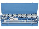 Socket wrench set 1" 15PCS. D21 EMU-10