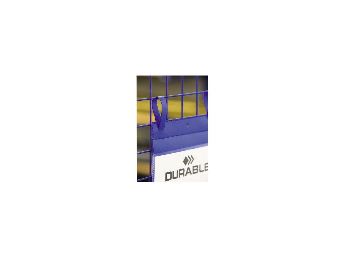 DURABLE Logistiktasche 174907 Lasche A5 quer d.bl 50 St./Pack.