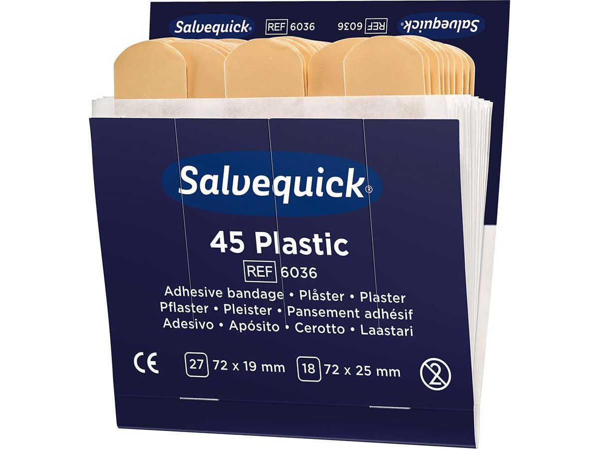 Salvequick Pflaster wasserfest 81560000 27x 72x19mm, 18x 72x25mm