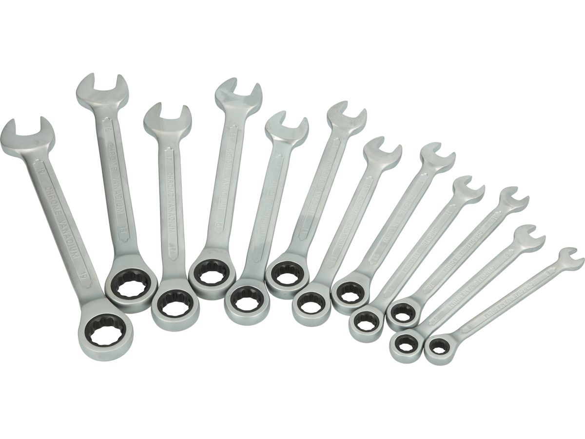 BRILLIANT TOOLS Ratschenringschlüssel-Satz,  12-tlg.