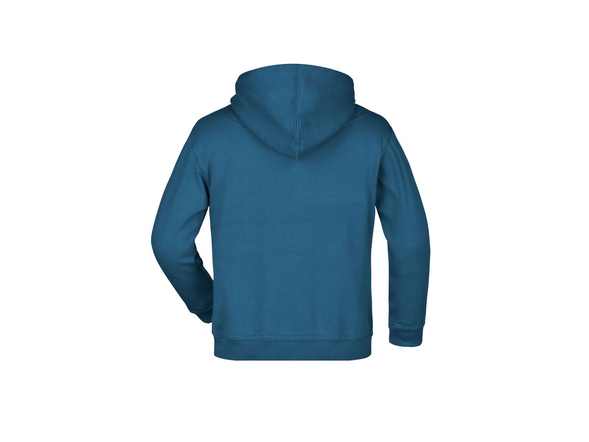 JN Hooded Sweat Junior JN047K 80%BW/20%PES, petrol, Größe XS