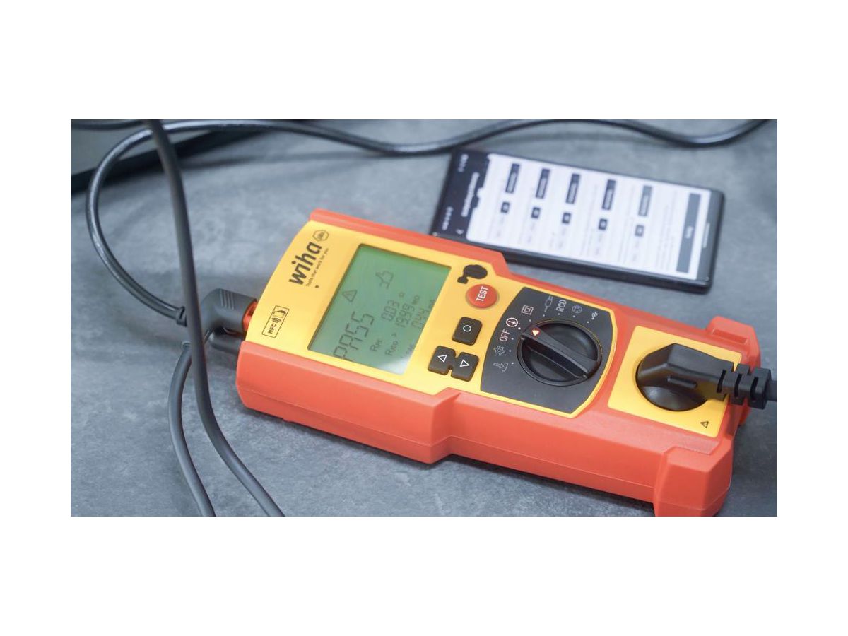 WIHA Gerätetester Set PAT one mit Werkzeug und Zubehör im Koffer