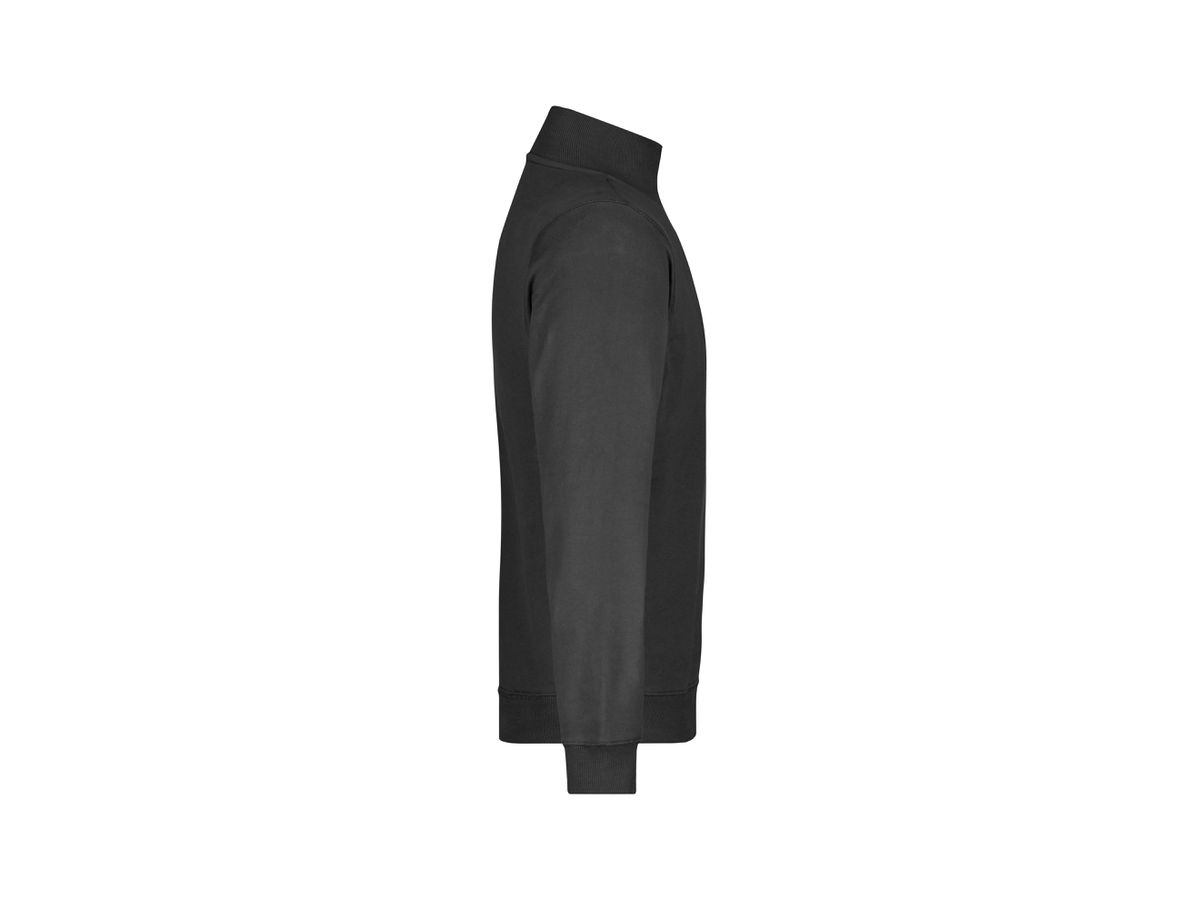 JN Round-Neck Zip JN352 100%BW, black, Größe L