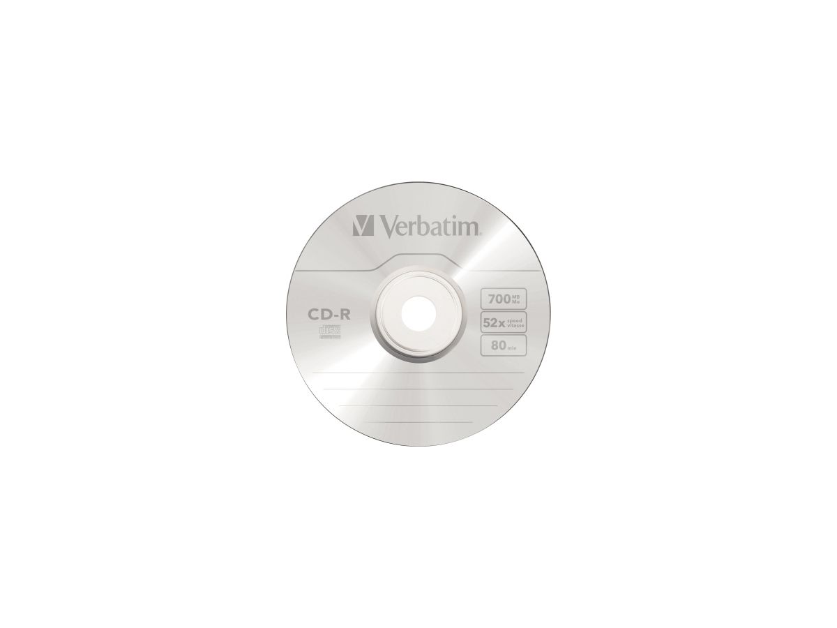 Verbatim CD-R 43327 52x 700MB 80Min. Jewelcase 10 St./Pack.