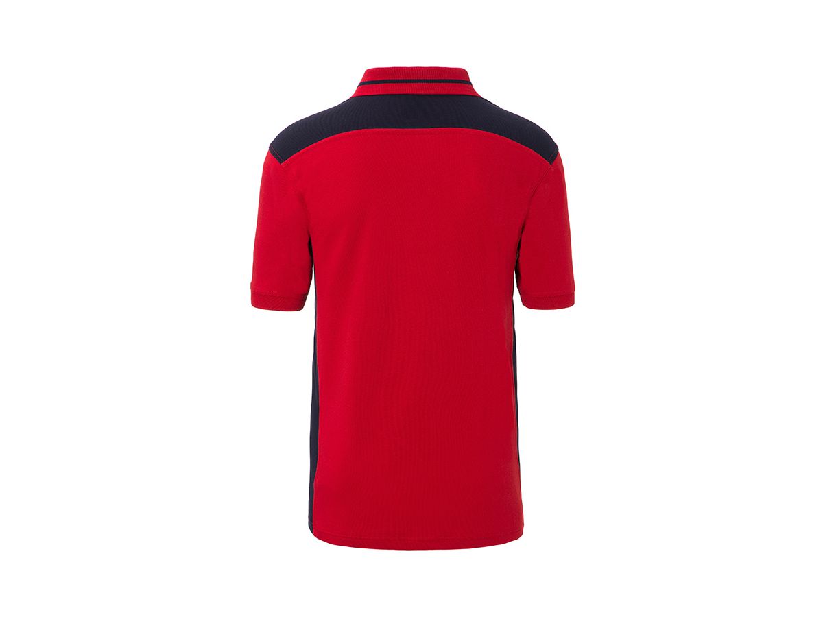JN Men's Workwear Polo - COLOR - JN858 red/navy, Größe XS