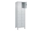 C+P Fächerschrank CLASSIC, Füße 1950x600x500mm, 7035, 2x4 Fächer