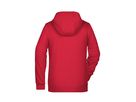 JN Ladies' Zip Hoody 8025 red, Größe 3XL