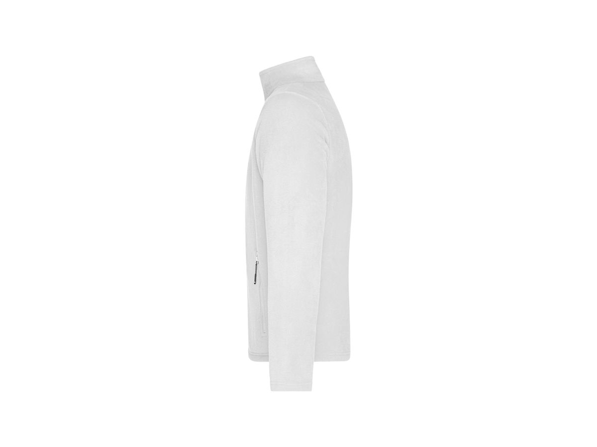 James & Nicholson Men's Fleece Jacket JN 782 fb. white Gr. L