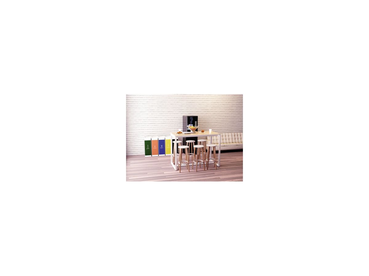 easyDesk Stehtisch TD114.13.09P 110x114x75cm gelb