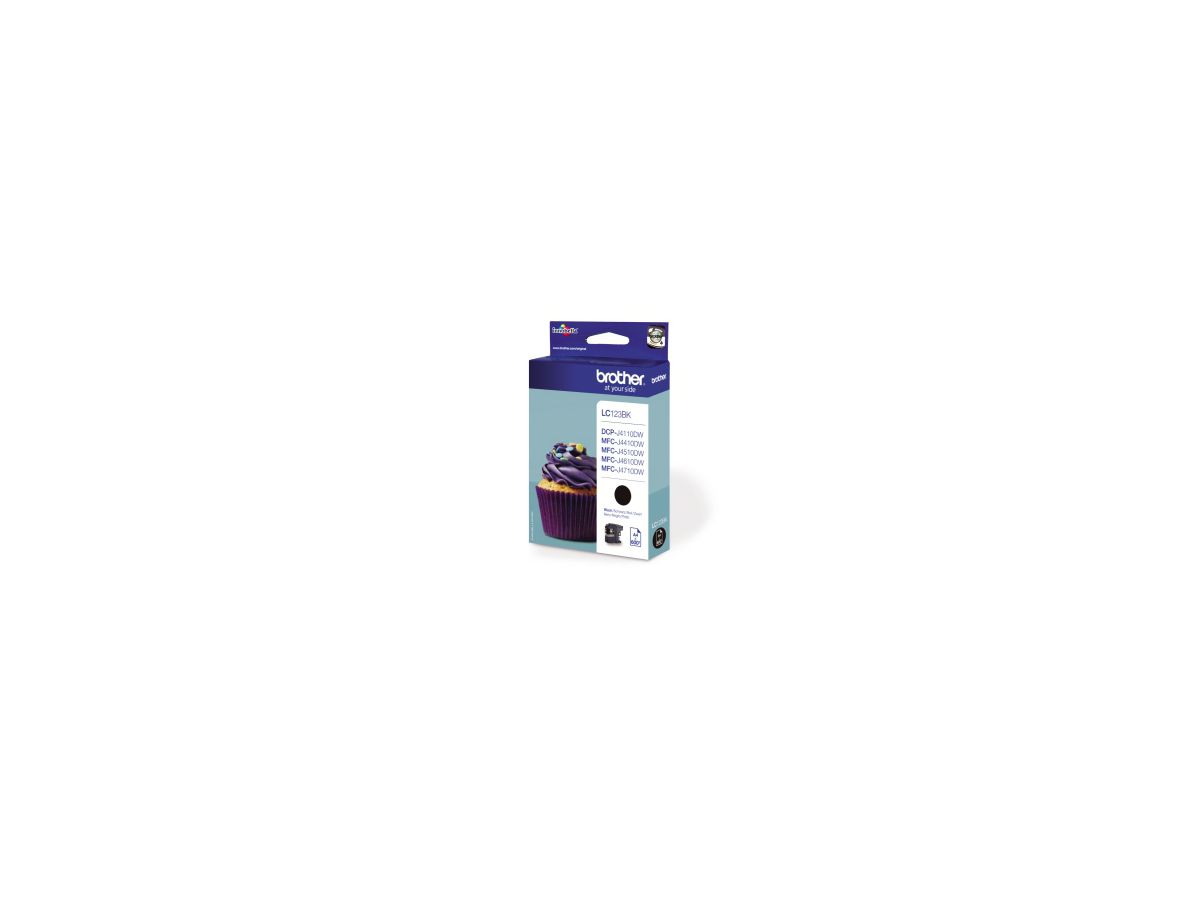 Brother Tintenpatrone LC123BK 600Seiten schwarz