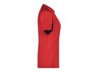 JN Ladies Running-T JN316 100%PES, red/black, Größe XS