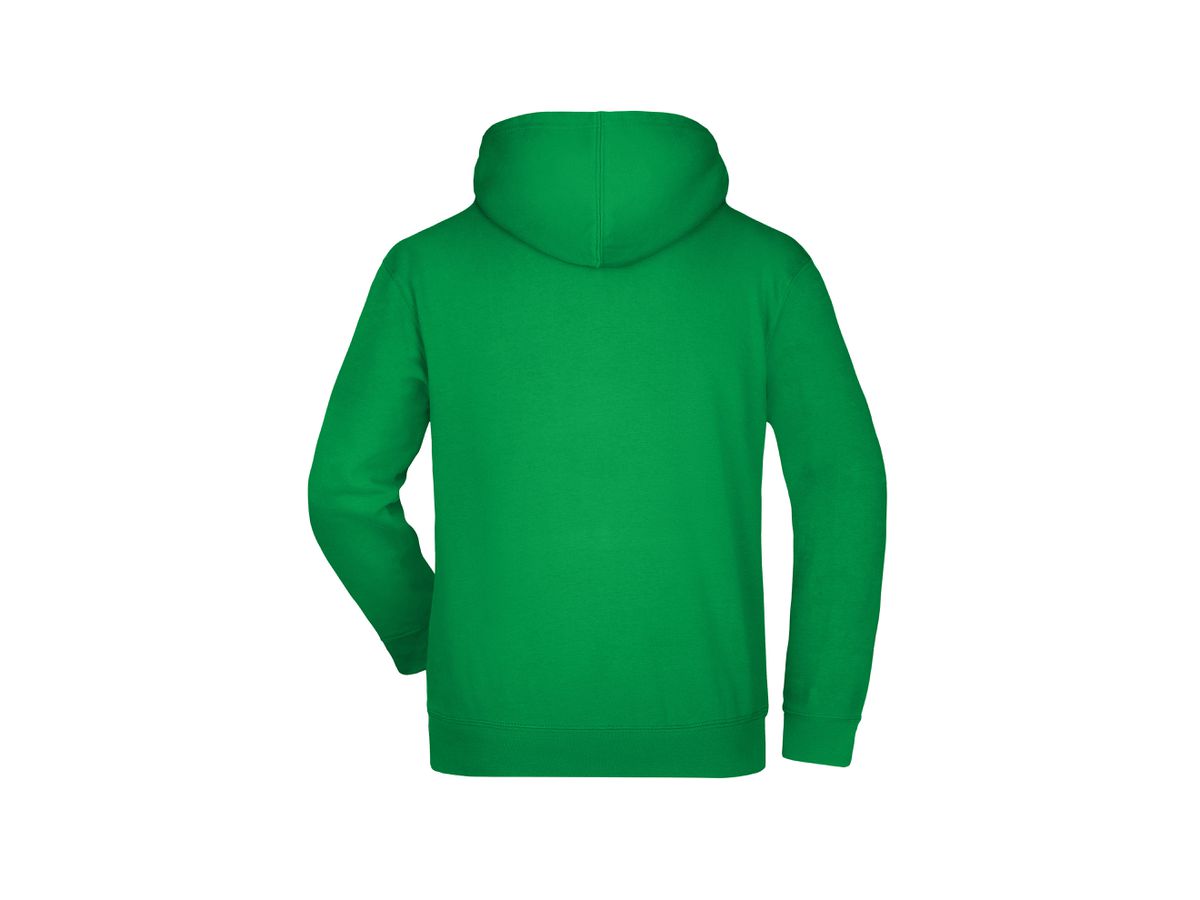 JN Hooded Sweat JN047 80%BW/20%PES, fern-green, Größe XL