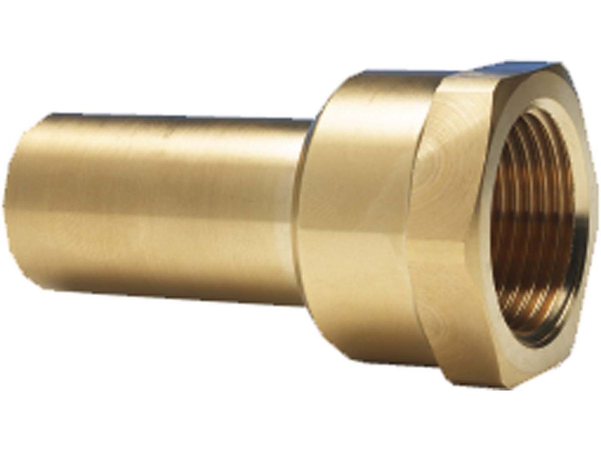 Aufschraubstutzen 1/2IG Parallelgewinde, Rohr AD 15mm