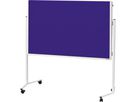 magnetoplan Moderationstafel 2111303 1500x1200mm Filz blau