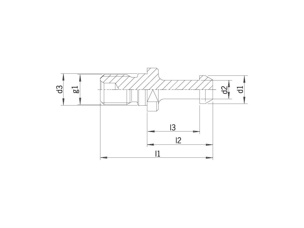 Aantrekbout JISB6339 BT40 90grad. HAIMER BT40  90G.         Haimer