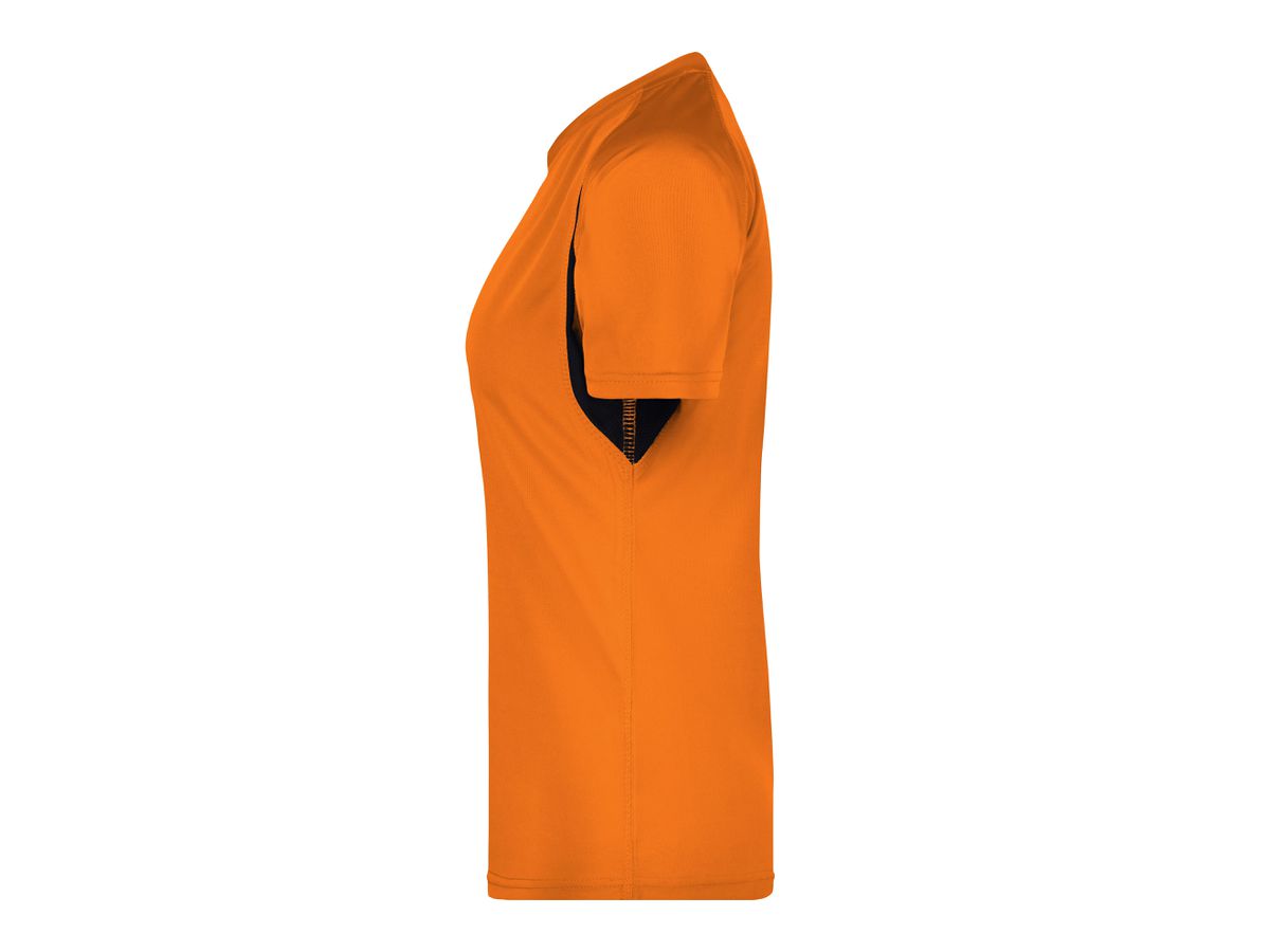 JN Ladies Running-T JN316 100%PES, orange/black, Größe M