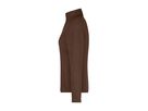 JN Ladies' Fleece Jacket JN781 brown, Größe S