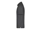 JN Polo-Piqué Pocket JN026 60%BW/40%PES, anthracite-melange, Gr. L