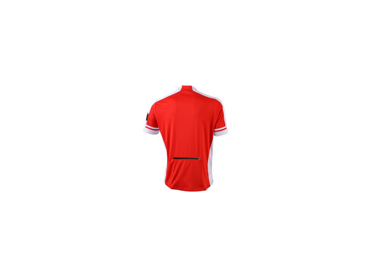 JN Mens Bike-T Half Zip JN452 100%PES, red, Größe 2XL