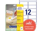 Avery Zweckform Etikett L4743REV-25 99,1x42,3mm weiß 300 St./Pack.