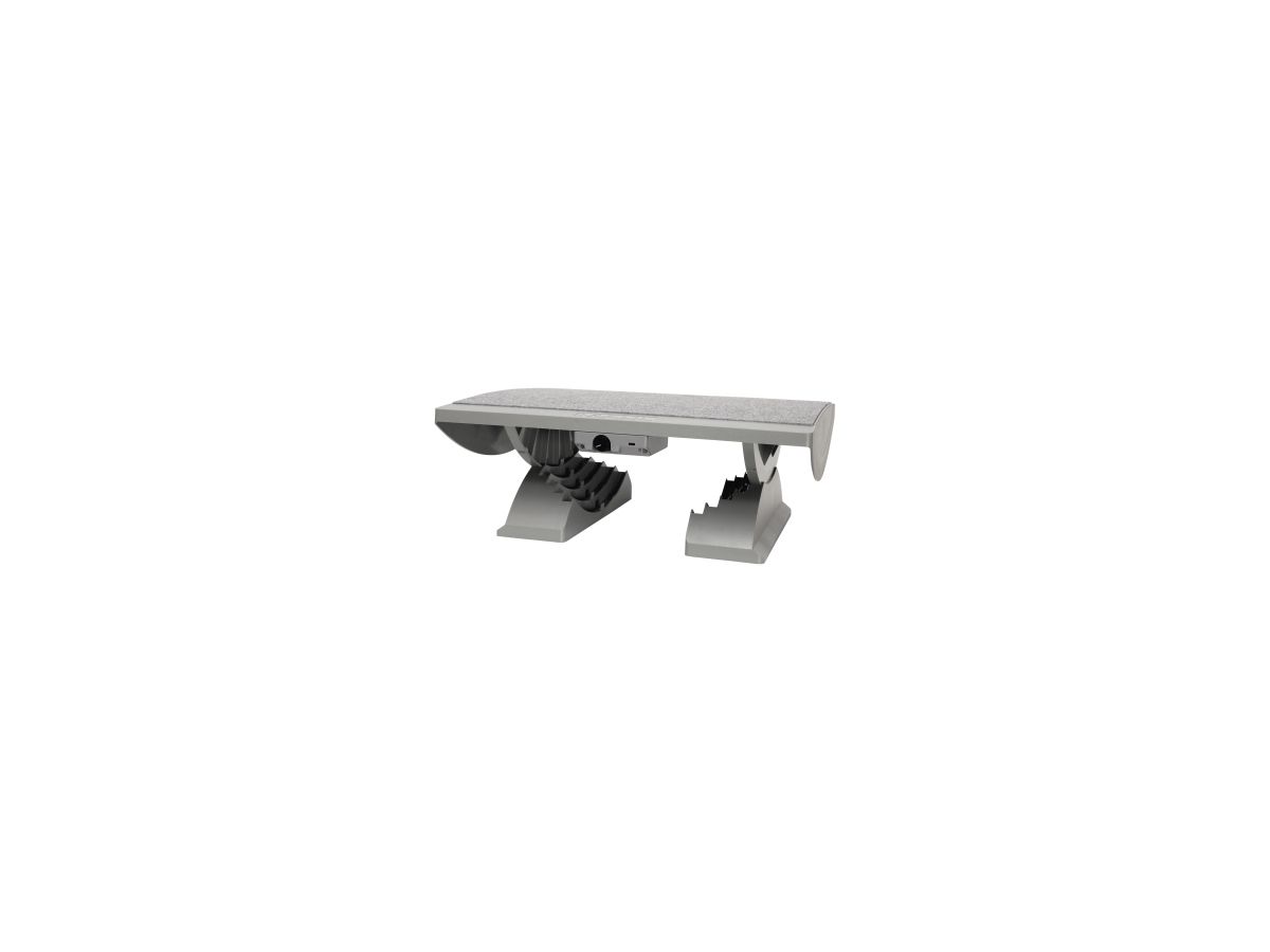MAUL Fußstütze ergonomisch beheitzt M9025085 45x39cm Kunststoff grau