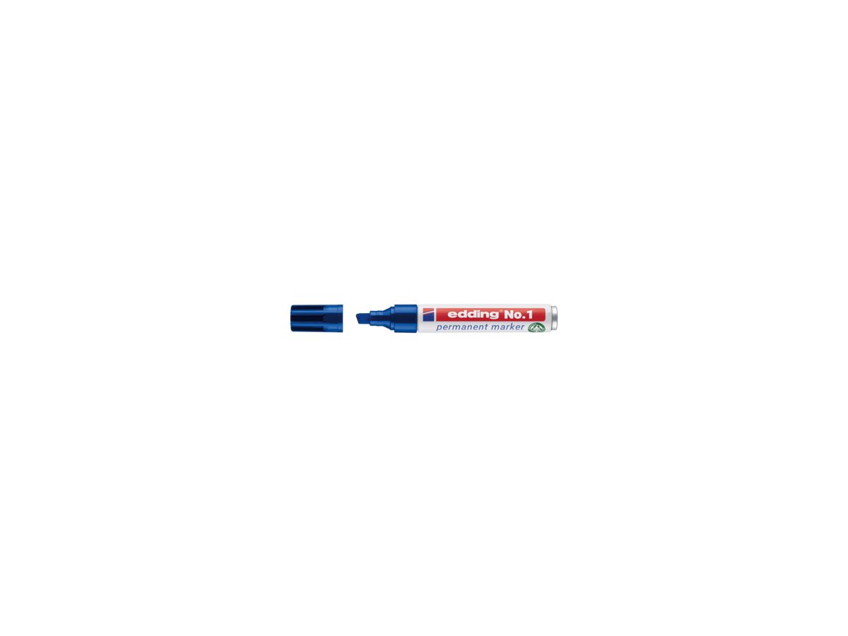 Permanent marker no. 1 blue Edding