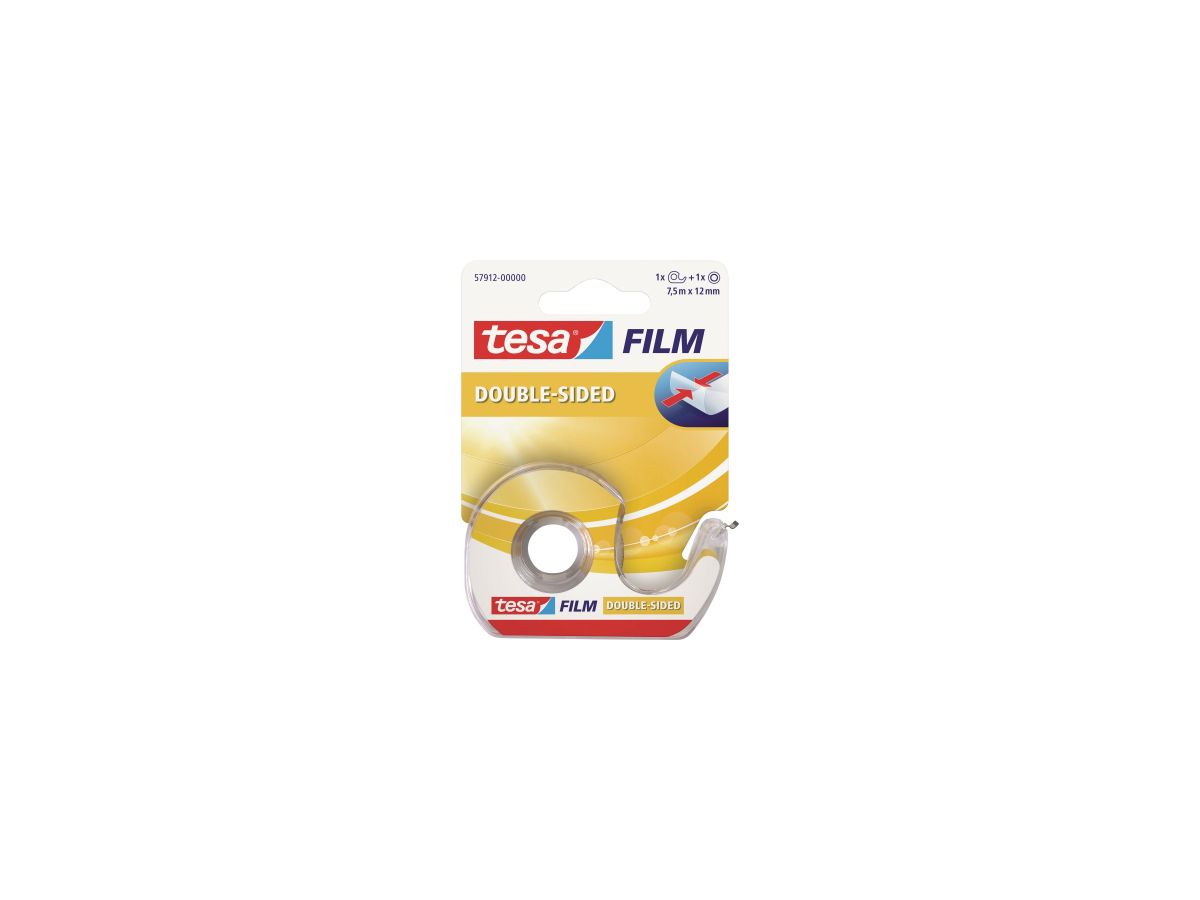 tesa® Klebefilm 57912 7,5mx12mm inkl. Einwegabroller auf Karte