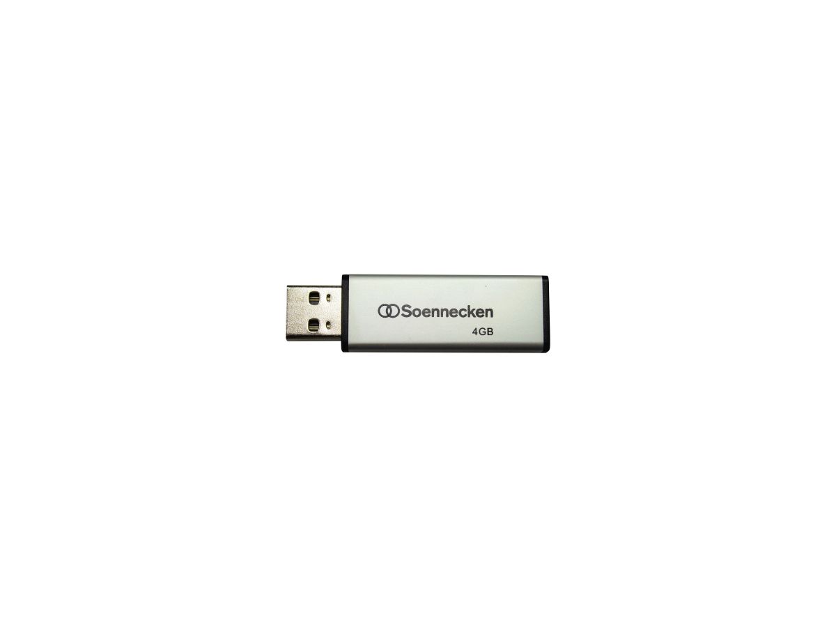 Soennecken USB-Stick 71616 2.0 4GB schwarz/silber