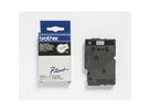 P-touch Schriftbandkassette TC201 12mmx7,7m laminiert sw auf ws