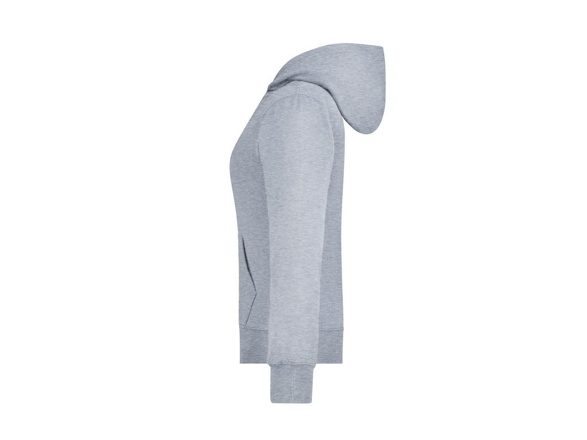 JN Ladies Hooded Jacket JN053 80%BW/20%PES, grey-heather, Größe L