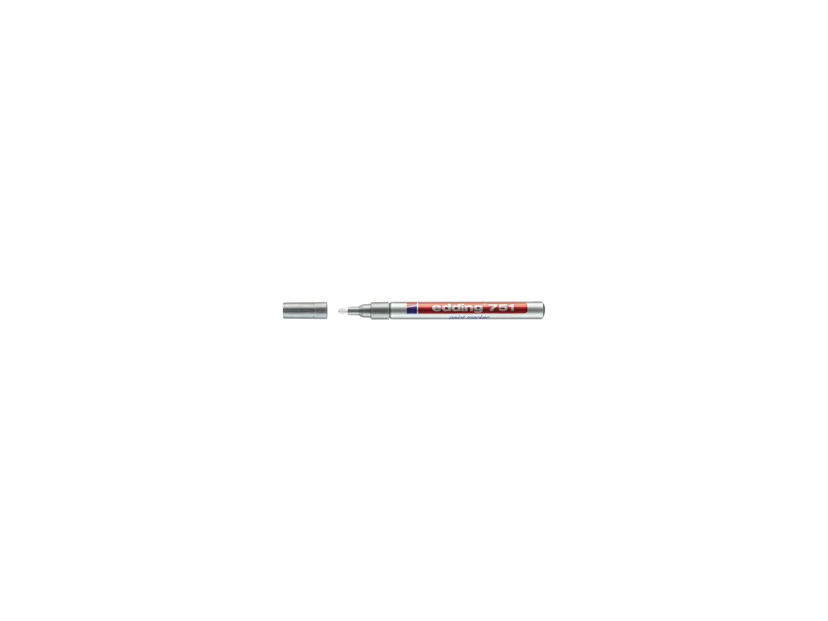edding Lackmarker 751 4-751054 1-2mm Rundspitze permanent silber