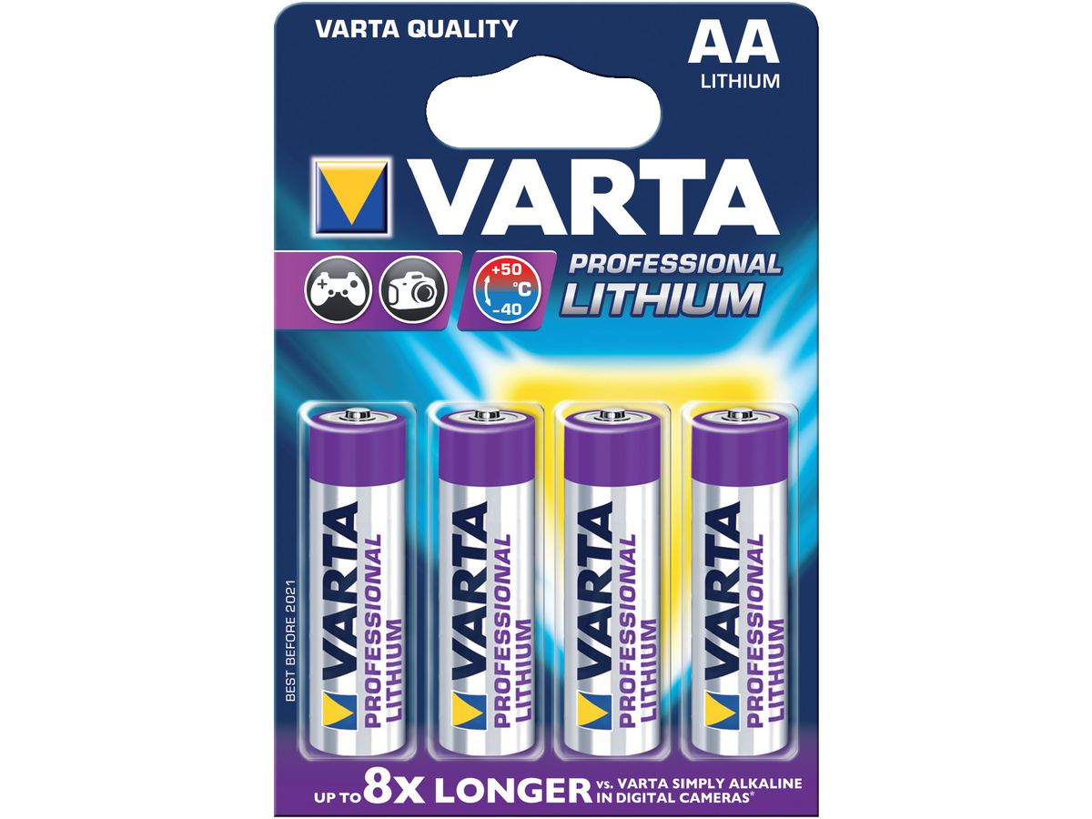 Varta Batterie 6106301404 AA Mignon CR6 1,5V 4 St./Pack.