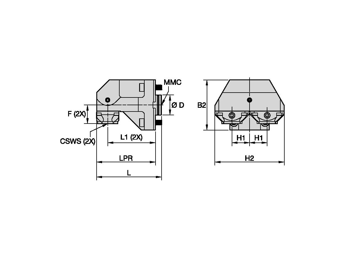 KM SYSTEMS TACU001KM40SR60649635 TOOLBLOCK KM40