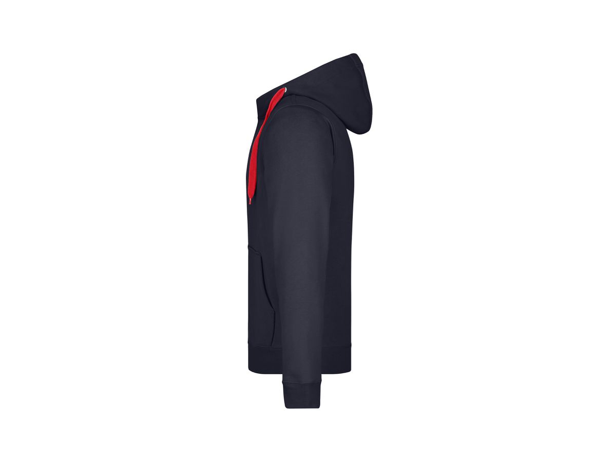 JN Mens Doubleface Jacket JN355 55%PES/45%BW, navy/red, Größe 3XL