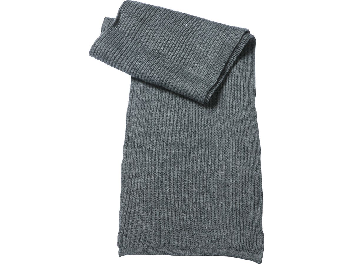 mb Knitted Scarf MB504 100%PAC, dark-grey-melange, Gr. one size