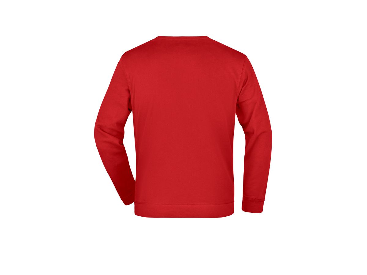 JN Basic Sweat JN057 100%BW, red, Größe S