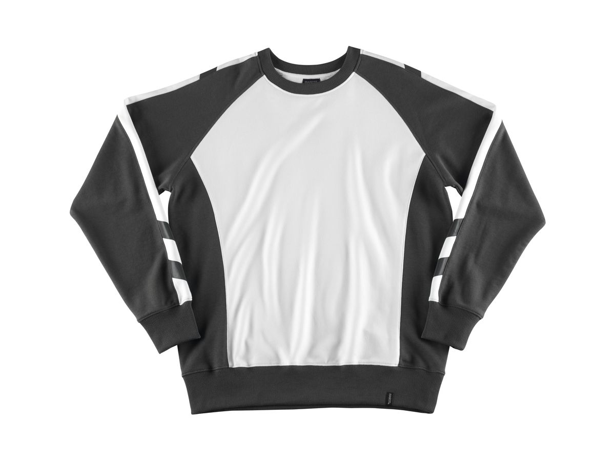 MASCOT Sweatshirt WITTEN Unique,weiß/dunkelanthrazit,Gr. 3XL