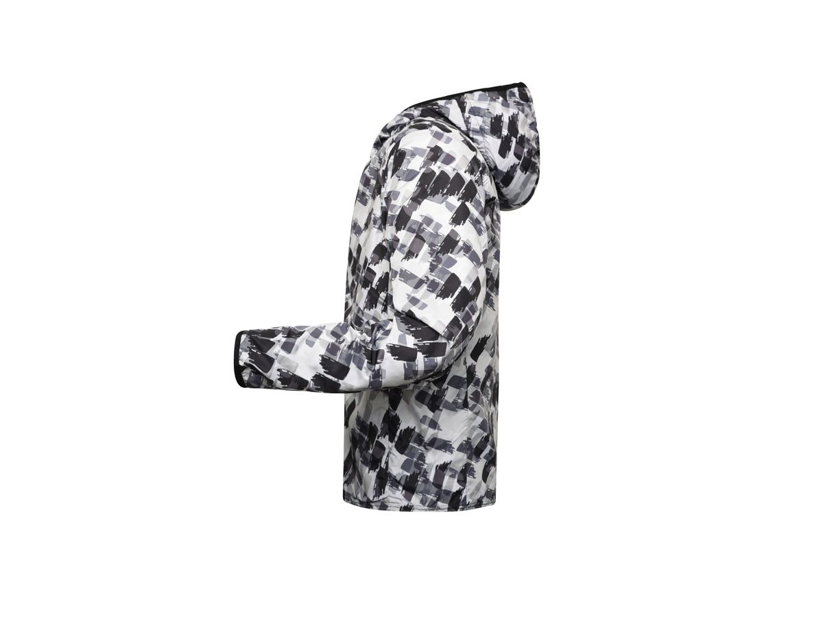 JN Men's Sports Jacket JN534 black-printed, Größe XL