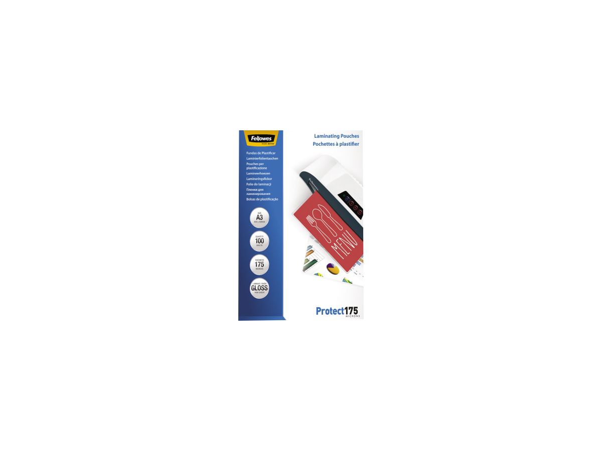 Fellowes Laminierfolie Protect 175 53088 DIN A3 tr 100 St./Pack.